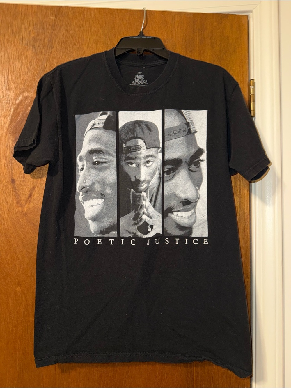 Poetic Justice Black Graphic Short Sleeve Tee